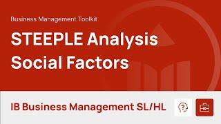 STEEPLE Analysis - Social video thumbnail
