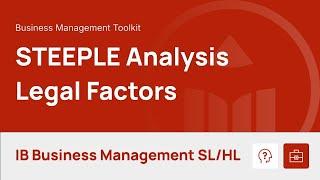 STEEPLE Analysis - Legal Factors video thumbnail